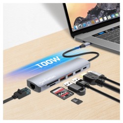 MANHATTAN 7-in-1 4K USB-C Dockingstation 1xHDMI 2xUSB 10Gb s — Buy in Cyprus with Fast Delivery