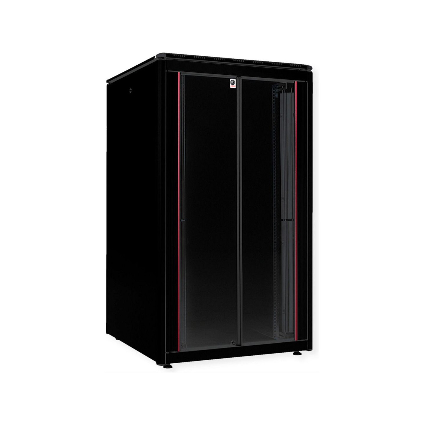 ROLINE 19-Zoll Netzwerkschrank Pro 26 HE. 800x800 BxT Glastr schwarz — Buy in Cyprus with Fast Delivery