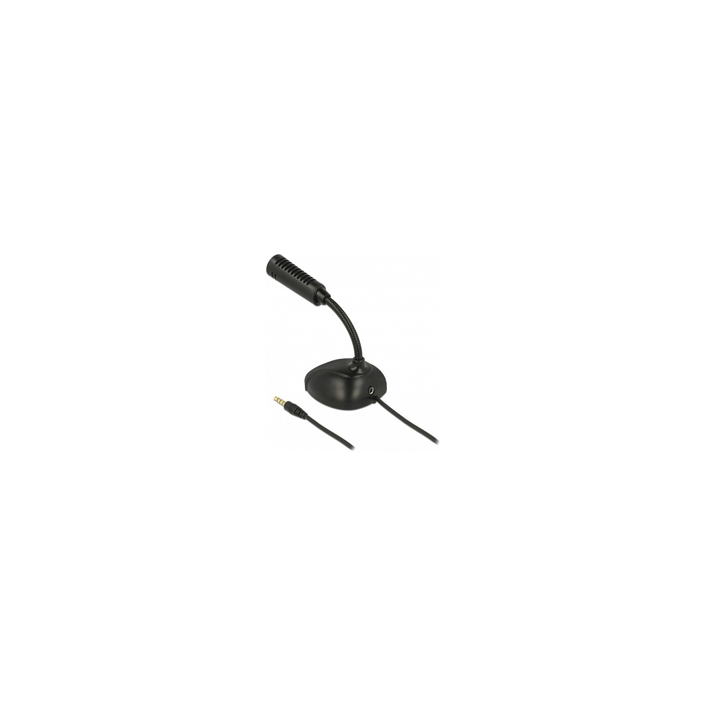Kondensator Mikrofon Omnidirektional für Smartphone Tablet mit Schwanenhals 3.5 mm 4 Pin Klinkenstecker + 3.5 mm Klin...