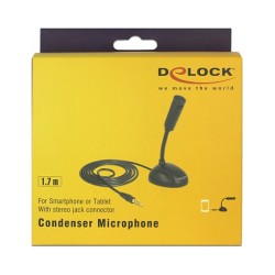 Kondensator Mikrofon Omnidirektional für Smartphone Tablet mit Schwanenhals 3.5 mm 4 Pin Klinkenstecker + 3.5 mm Klin...
