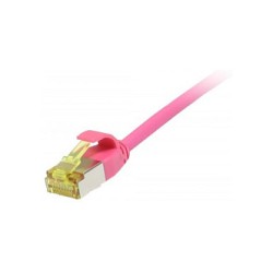 Synergy21 Patchkabel RJ45. CAT6A 500Mhz. 0.15m. magenta. U FTP. slimline rund d3.8mm. TPE LSZH(Superflex). AWG32. mi...