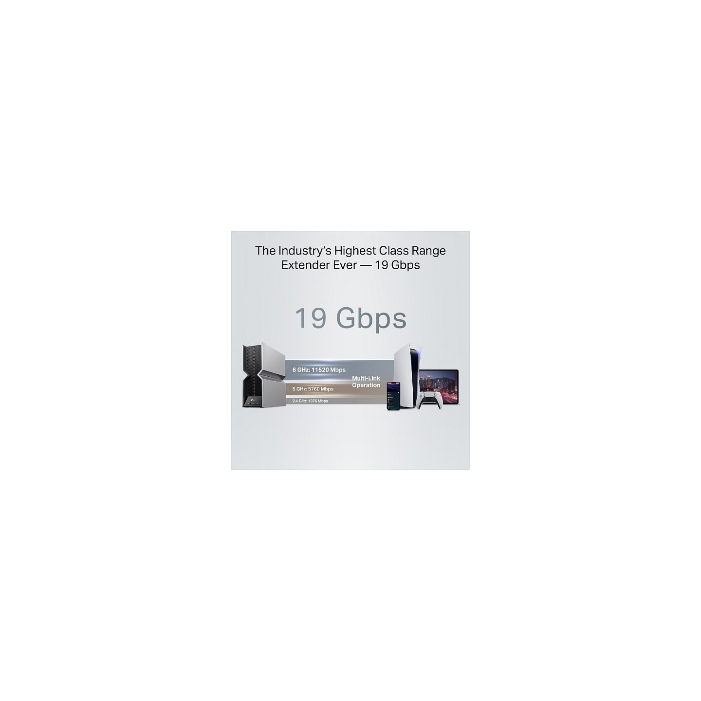 TP-Link RE800BE BE19000 Tri-Band Wi-Fi 7 Range Extender — Buy in Cyprus with Fast Delivery