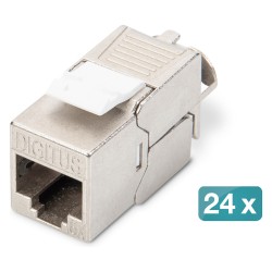 DIGITUS Patchpanel 1HE 24xCat6A Keystone Module geschirmt sc — Buy in Cyprus with Fast Delivery