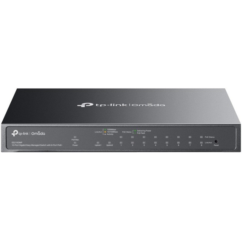 Buy TP-Link Omada ES210GMP - 10-Port Gigabit Easy-Managed Switch, 8x PoE+ (123W)... in Cyprus, Nicosia, Limassol, Larnaka, Pafos