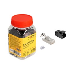 RJ45 Modularer Stecker mit Zugentlastung Cat.8.1 und Knickschutztülle 25er Set — Buy in Cyprus with Fast Delivery