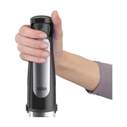 Houshold MultiQuick 7 Stabmixer MQ 7045X (schwarz edelstahl. 1.000 Watt. mit Eis-Crusher. Zerkleinerer. Schneebesen)