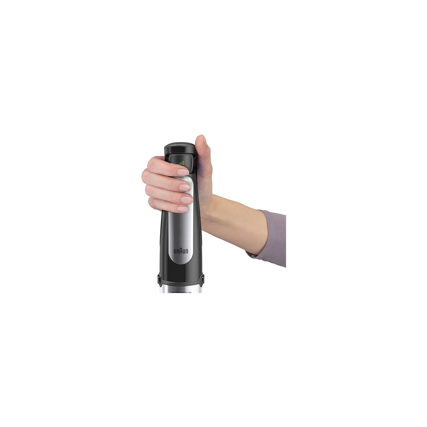 Houshold MultiQuick 7 Stabmixer MQ 7045X (schwarz edelstahl. 1.000 Watt. mit Eis-Crusher. Zerkleinerer. Schneebesen)