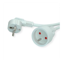 VALUE Schutzkontakt-Verlngerungskabel. 230VAC. UTE Version. wei. 3 m — Buy in Cyprus with Fast Delivery