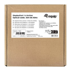 Equip DisplayPort 1.4 St St50.00m 8K 60Hz komp.HDCP schwarz — Buy in Cyprus with Fast Delivery