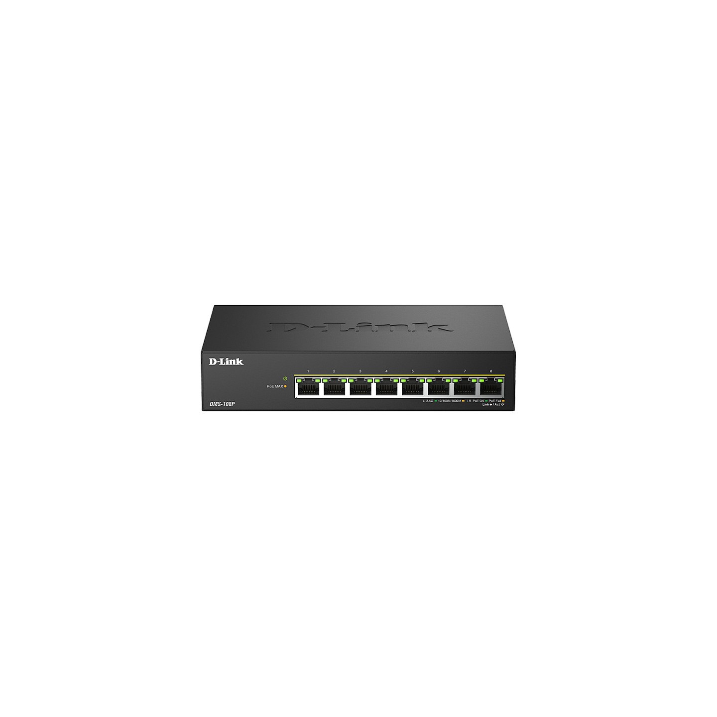 D-Link DMS-108P E 8-Port Multi-Gigabit Unmanaged PoE Switch — Buy in Cyprus with Fast Delivery