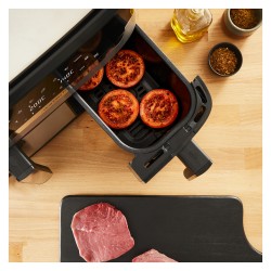 TEFAL Dual Easy Fry & Grill EY905D. Heißluftfritteuse. 8.3 l. Doppel. Edelstahl. Berührung. Eigenständig