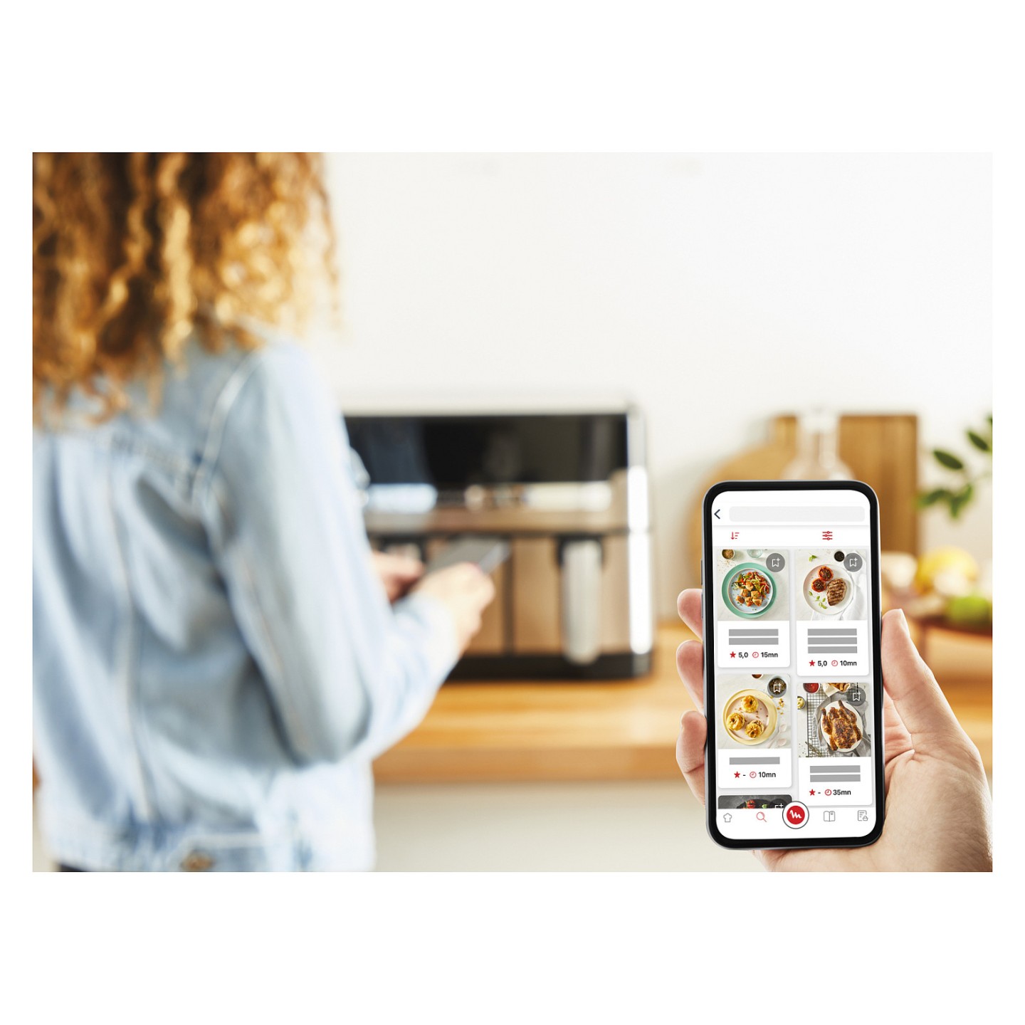 TEFAL Dual Easy Fry & Grill EY905D. Heißluftfritteuse. 8.3 l. Doppel. Edelstahl. Berührung. Eigenständig