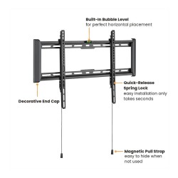 VALUE TV-Wandhalterung. fest. 37-80 Zoll. bis 75 kg — Buy in Cyprus with Fast Delivery