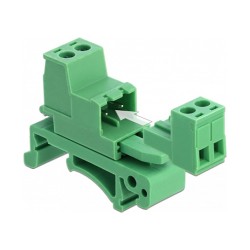 Terminalblock Set für Hutschienen 2 Pin mit Rastermaß 5.08 mm gewinkelt — Buy in Cyprus with Fast Delivery