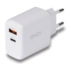 LINDY USB Ladegerät Typ A+C GaN Charger 65W. weiß — Buy in Cyprus with Fast Delivery