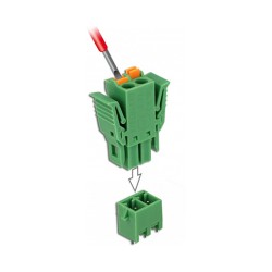 Terminalblock Set für Platine 2 Pin 3.81 mm Rastermaß vertikal — Buy in Cyprus with Fast Delivery