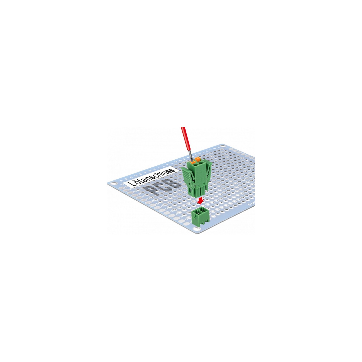 Terminalblock Set für Platine 2 Pin 3.81 mm Rastermaß vertikal — Buy in Cyprus with Fast Delivery
