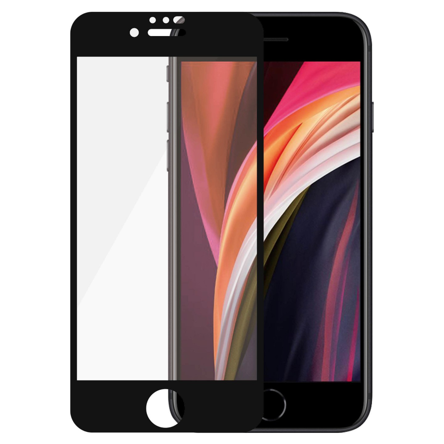 PanzerGlass E2E f. iPhone 6 7 8 SE 2020 2022. CF. Black — Buy in Cyprus with Fast Delivery