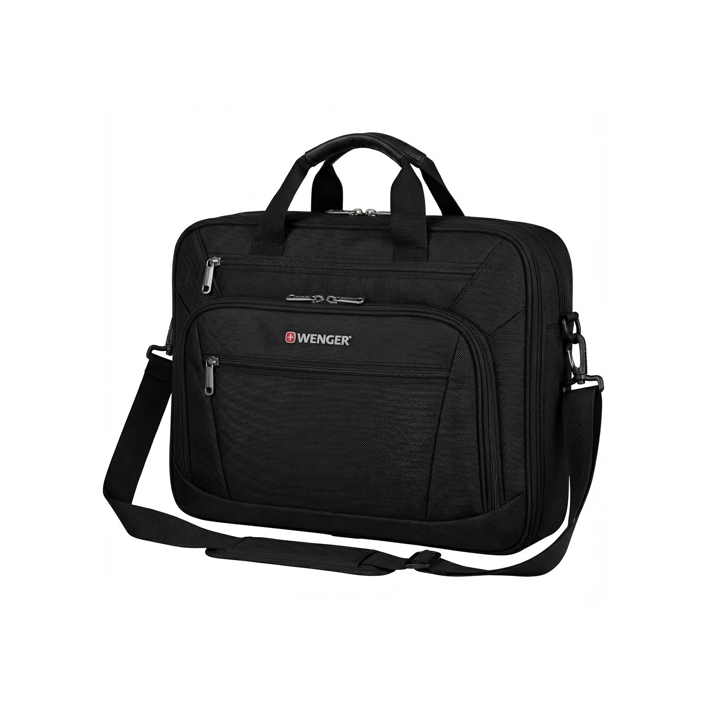 WENGER Meteor Brief 40.64cm 16Zoll - 43.18cm 17Zoll Laptop Briefcase with Tablet Pocket Black