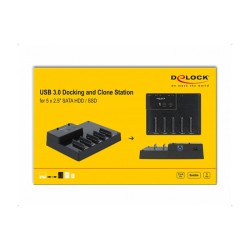 USB 5 Gbps Docking- und Klonstation für 5 x 2.5? SATA HDD SSD — Buy in Cyprus with Fast Delivery