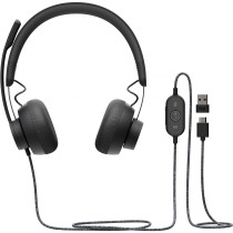Logitech Zone Wired USB-C On-Ear Headset – Noise-Canceling Mic, Teams Certified | Armenius Store