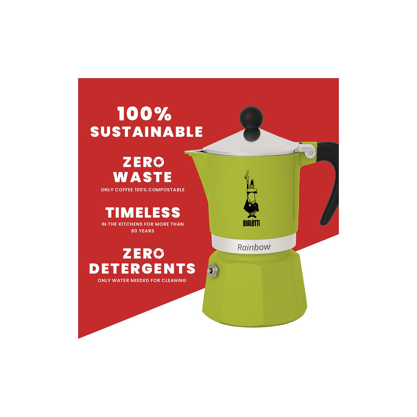 Bialetti RAINBOW 3TZ grn — Buy in Cyprus with Fast Delivery