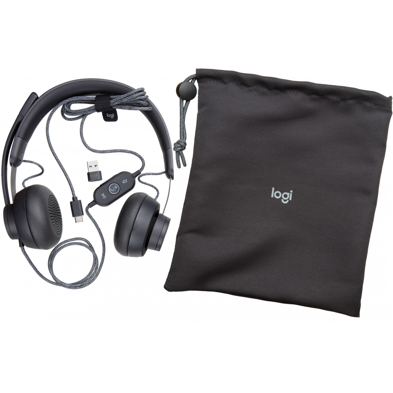 Logitech Zone Wired USB-C On-Ear Headset – Noise-Canceling Mic, Teams Certified | Armenius Store