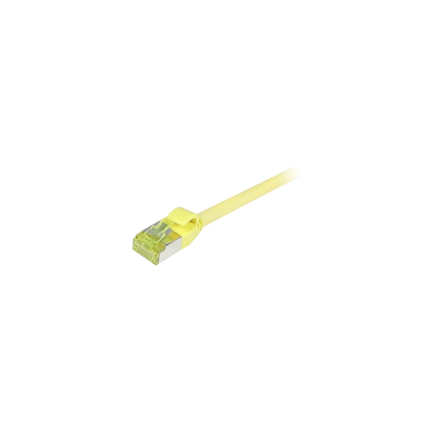 Synergy21 Patchkabel RJ45. CAT6A 500Mhz. 5m. gelb. S-STP(S FTP). slimline rund d4.5mm. TPE LSZH(Superflex). AWG28. m...