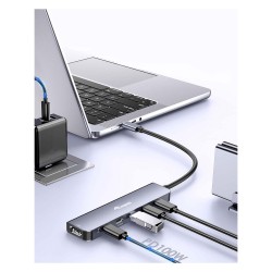 Equip Adapter USB-C- to HDMI 3xUSB-C USB PD 4K 60Hz 0.25m Alu. — Buy in Cyprus with Fast Delivery