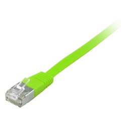 Equip Patchkabel Cat6A U FTP 2xRJ45 1.00m grün Flach LSZH Polybeutel — Buy in Cyprus with Fast Delivery