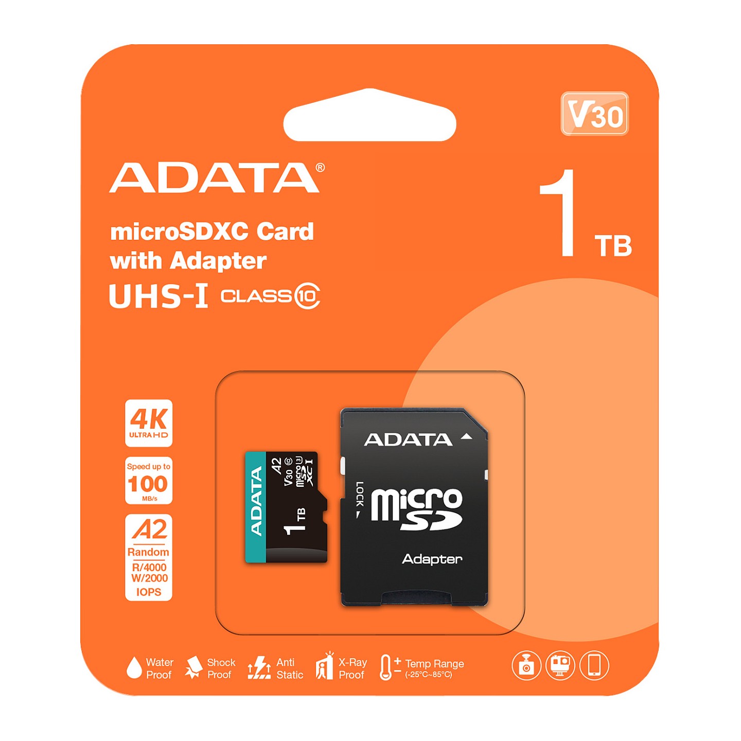 CARD ADATA Premier Pro 1 TB microSDXC (UHS-I U3. Class 10. V30. A2) — Buy in Cyprus with Fast Delivery