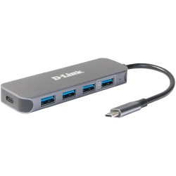 Buy D-Link USB-C Hub - DUB-2340 - 4x USB 3.0, 1x USB-C, 60W Power Delivery, Grey in Cyprus, Nicosia, Limassol, Larnaka, Pafos