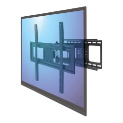 MANHATTAN TV-Wandhalterung 94-177.80cm 37-70 Zoll ein Arm neig- und schwenkbar fuer Flachbildschirme und Curved TVs b...
