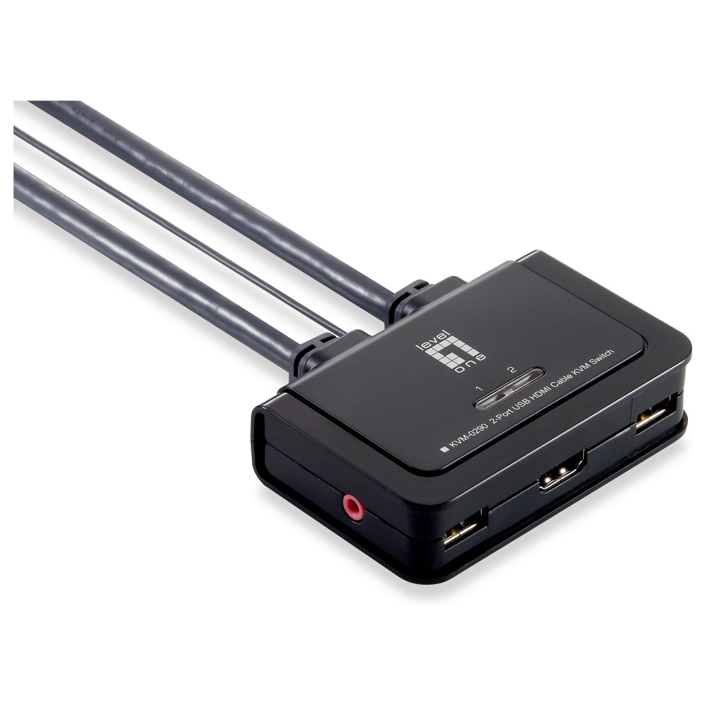 KVM Switch 0290 2-Port Kabel. HDMI. USB. Audio — Buy in Cyprus with Fast Delivery