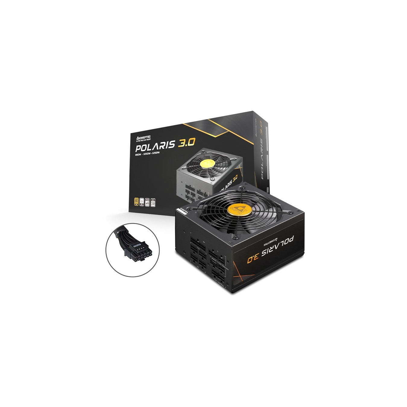 Chieftec POLARIS 3.0 - 1050W ATX 3.0 PSU, 80 PLUS Gold, Fully-Modular, Black — Buy in Cyprus with Fast Delivery