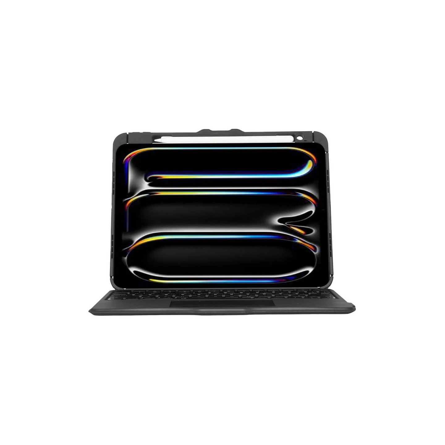 TARGUS Versavu - Tastatur und Foliohlle - hinterleuchtet - kabellos - Bluetooth 5.0 - QWERTY - Spanisch - Schwarz