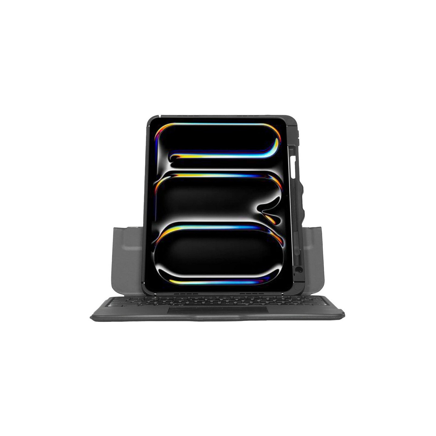 TARGUS Versavu - Tastatur und Foliohlle - hinterleuchtet - kabellos - Bluetooth 5.0 - QWERTY - Spanisch - Schwarz
