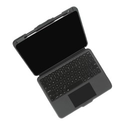 TARGUS Versavu - Tastatur und Foliohlle - hinterleuchtet - kabellos - Bluetooth 5.0 - QWERTY - Spanisch - Schwarz
