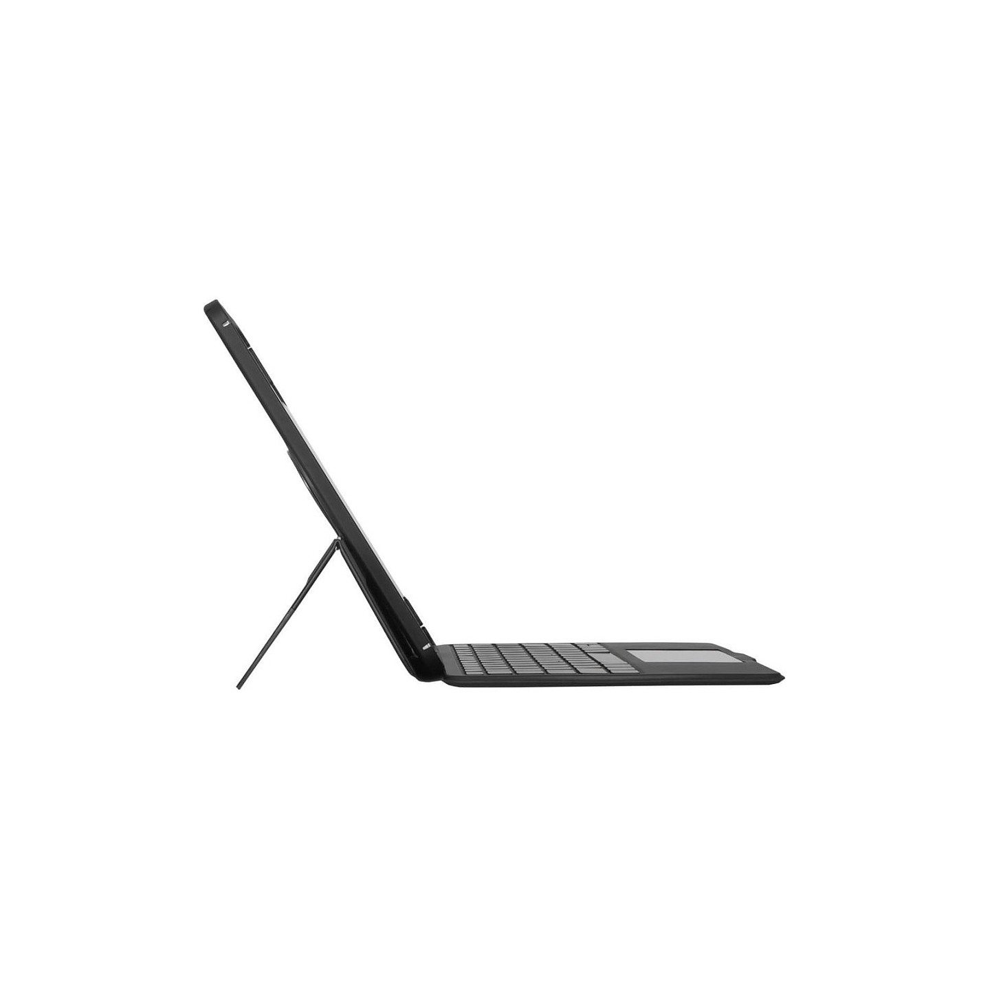 TARGUS Versavu - Tastatur und Foliohlle - hinterleuchtet - kabellos - Bluetooth 5.0 - QWERTY - Spanisch - Schwarz