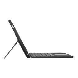TARGUS Versavu - Tastatur und Foliohlle - hinterleuchtet - kabellos - Bluetooth 5.0 - QWERTY - Spanisch - Schwarz