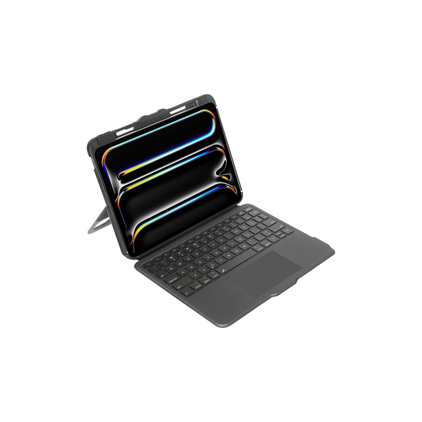 TARGUS Versavu - Tastatur und Foliohlle - hinterleuchtet - kabellos - Bluetooth 5.0 - QWERTY - Spanisch - Schwarz