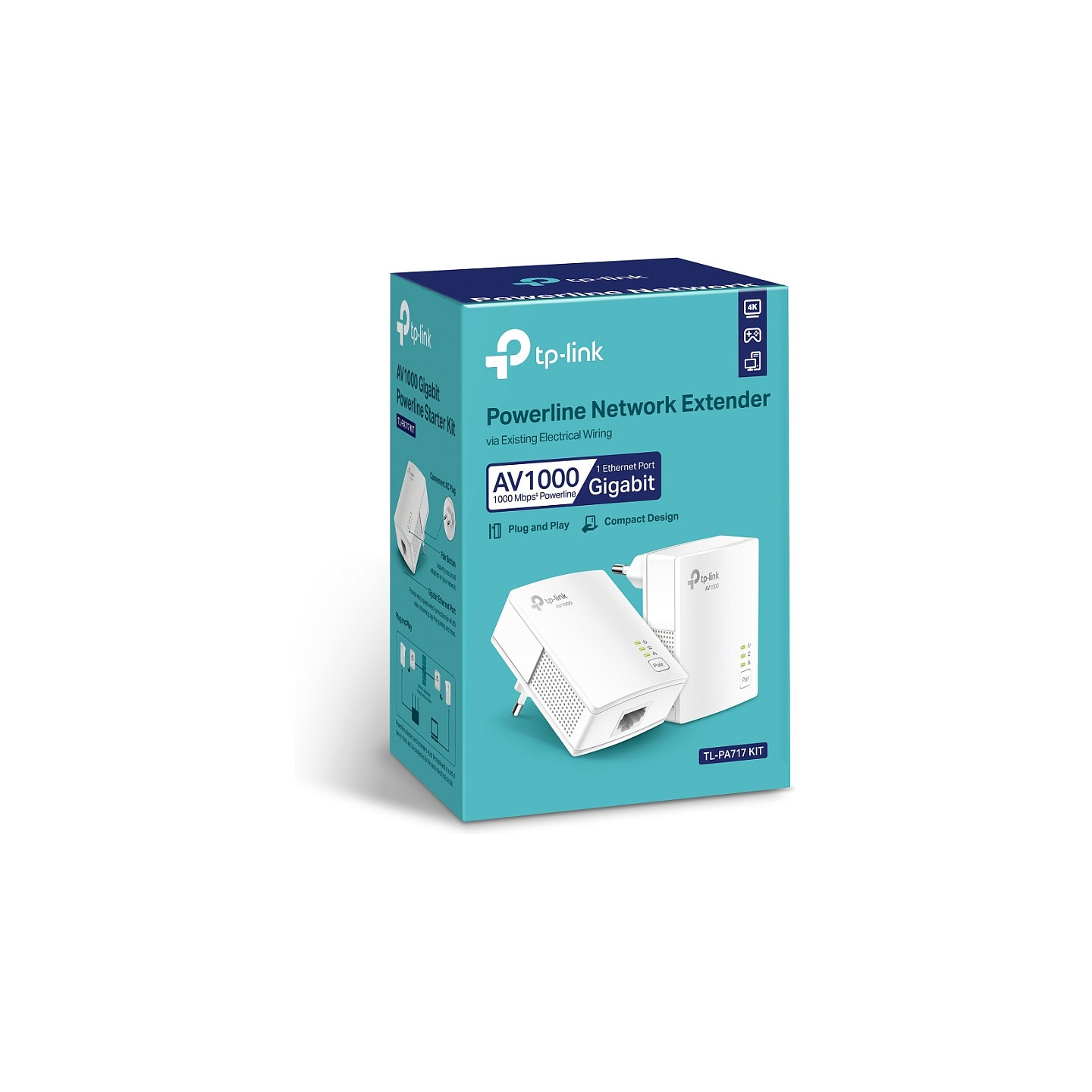 TP-Link TL-PA717 KIT AV1000 Gigabit Powerline Starter Kit — Buy in Cyprus with Fast Delivery