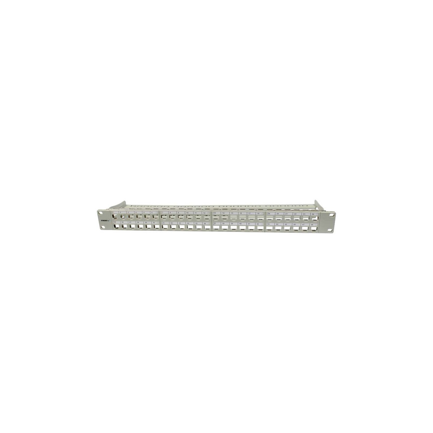 Synergy21 Keystone. Modulträger. 19Patchpanel für 48xTP-Modul. 1HE(t95mm). Lichtgrau — Buy in Cyprus with Fast Delivery