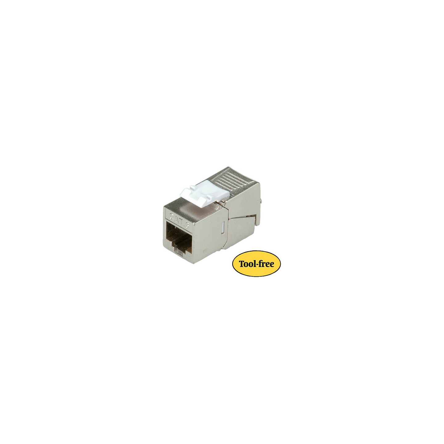 ROLINE Kat.6 Class E Keystone geschirmt werkzeuglos SLIM silberfarben — Buy in Cyprus with Fast Delivery