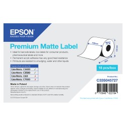 EPSON Premium Matte Label 105mmx35m Continuous Roll — Buy in Cyprus with Fast Delivery