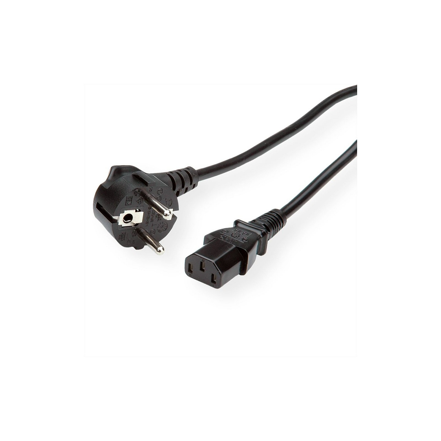 ROLINE GREEN Netzkabel. gerade IEC-Buchse. schwarz. 0.8 m — Buy in Cyprus with Fast Delivery