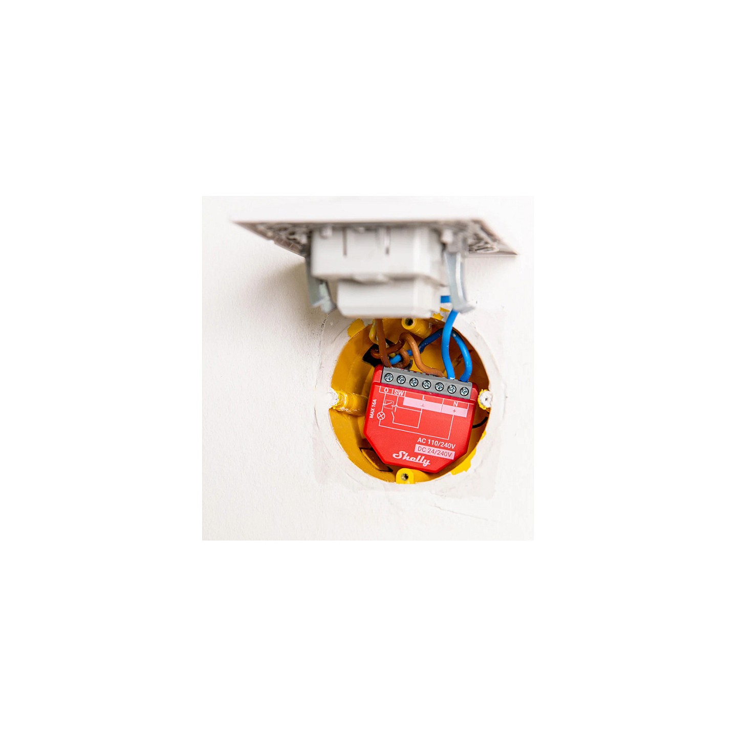 · Unterputz · 1PM Gen4 · Relais · max 16A · 1 Kanal · Messfunktion · WLAN · Matter · Zigbee · Bluetooth