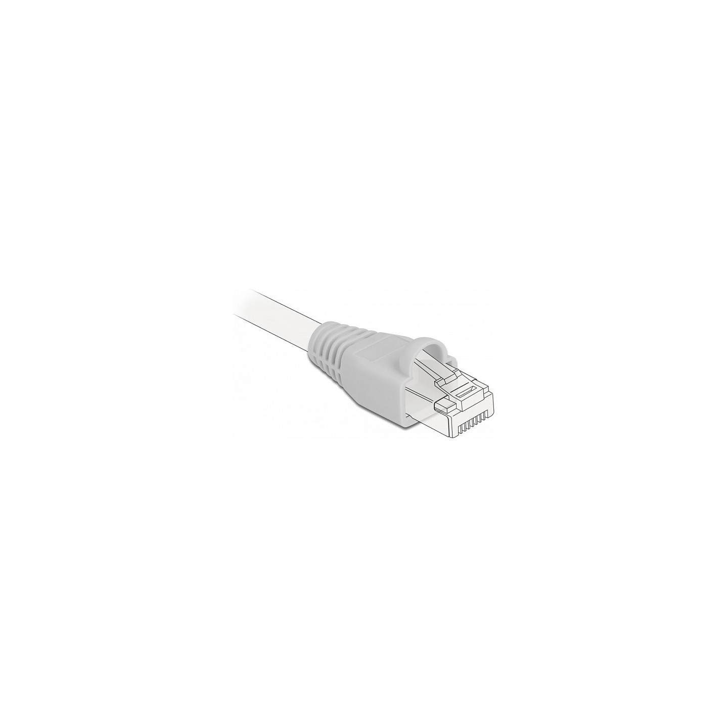 Knickschutztülle für RJ45 Stecker grau 20 Stück — Buy in Cyprus with Fast Delivery