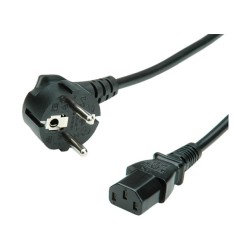 VALUE Netzkabel gerade IEC-Buchse schwarz 1.8m — Buy in Cyprus with Fast Delivery