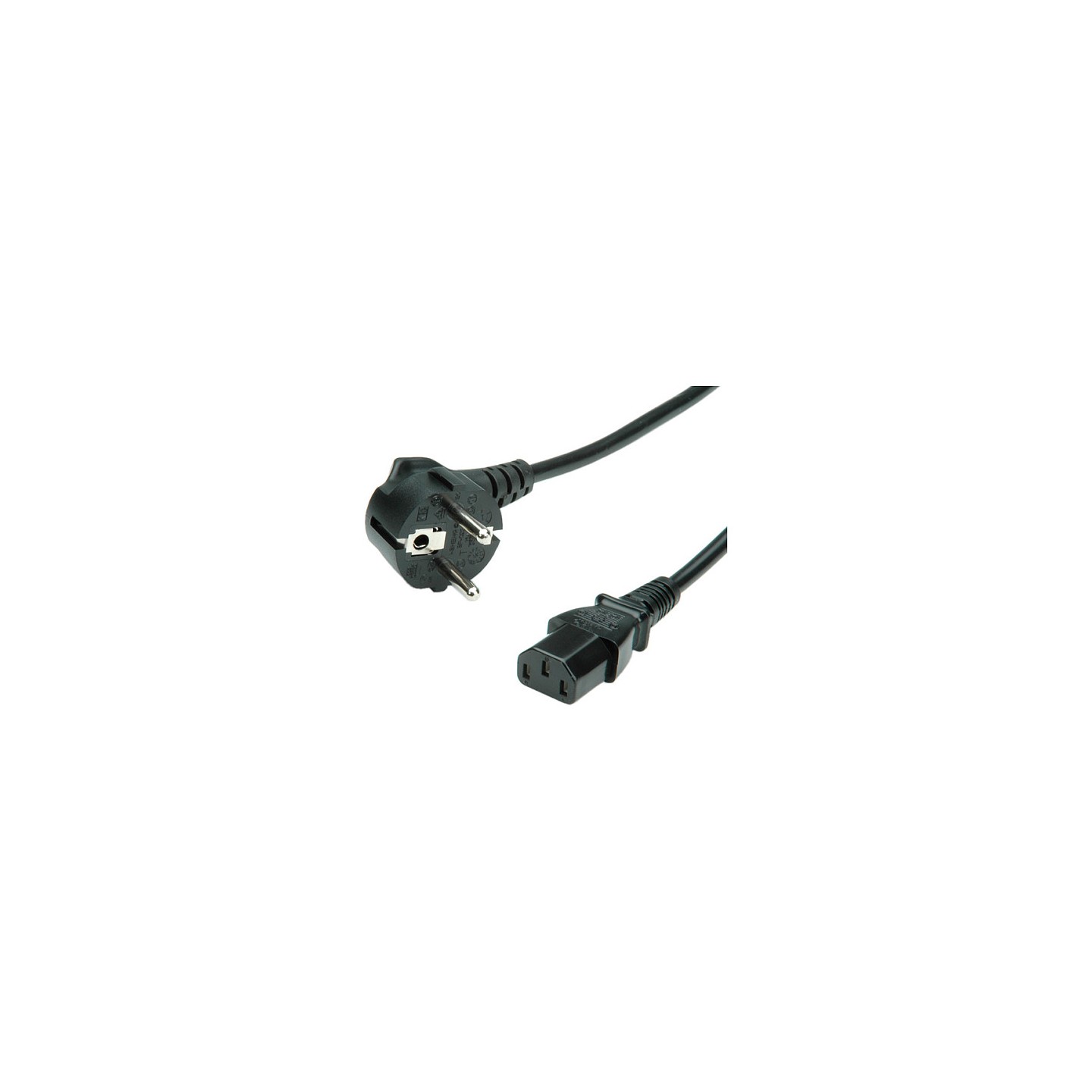 VALUE Netzkabel gerade IEC-Buchse schwarz 1.8m — Buy in Cyprus with Fast Delivery